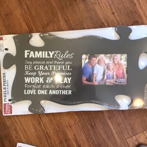 Adorable puzzle piece picture frames!